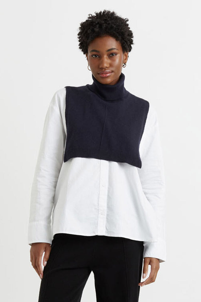 Navy Wool-Cashmere Tabard image 1
