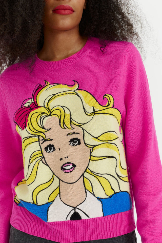 Pink Wool-Cashmere Margot Sweater image 4