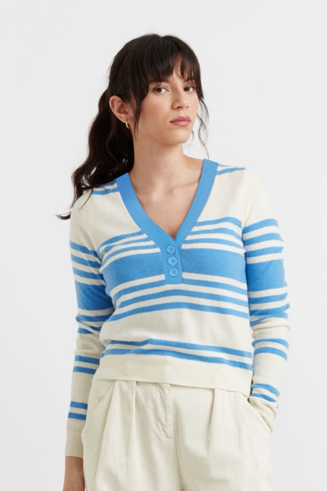 Cream Wool-Cashmere Camille Sweater image 1