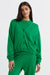 Forest-Green Wool-Cashmere Cropped Cardigan