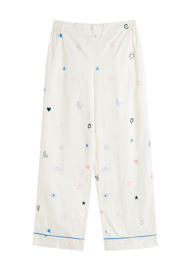Cream Cotton Love Pyjamas image 4