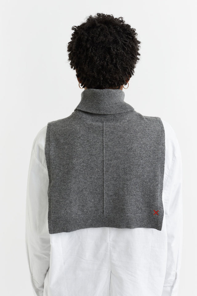 Dark-Grey Wool-Cashmere Tabard image 3