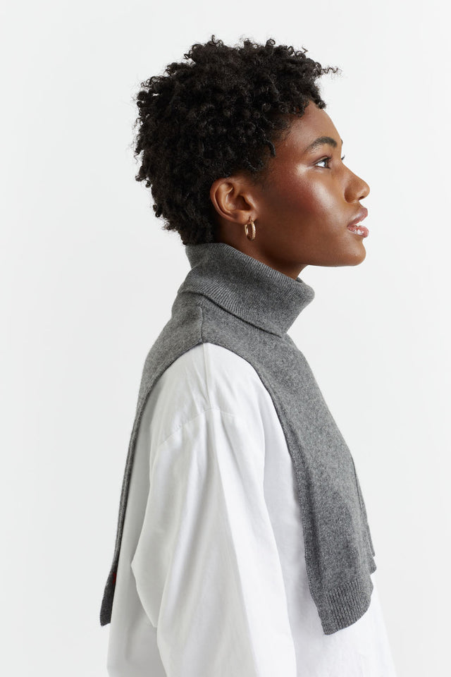 Dark-Grey Wool-Cashmere Tabard image 4