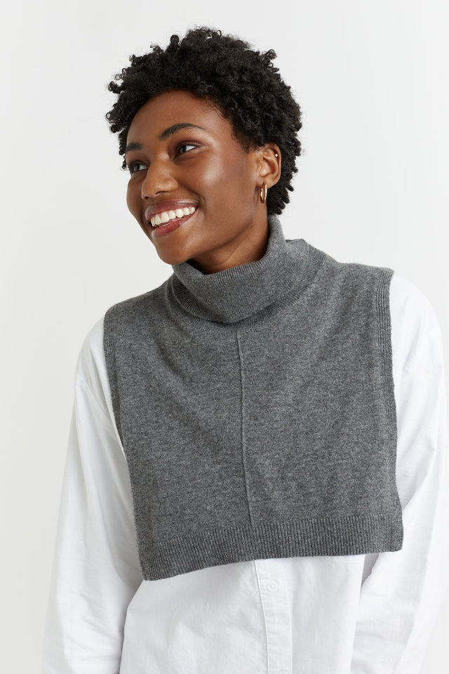 Dark-Grey Wool-Cashmere Tabard image 1