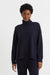 Navy Wool-Cashmere Rollneck Sweater