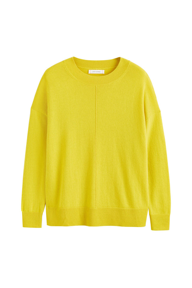 Yellow Wool-Cashmere Slouchy Sweater image 2