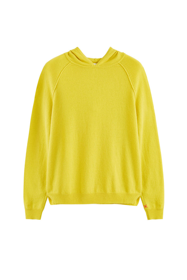 Yellow Wool-Cashmere Boxy Hoodie image 2