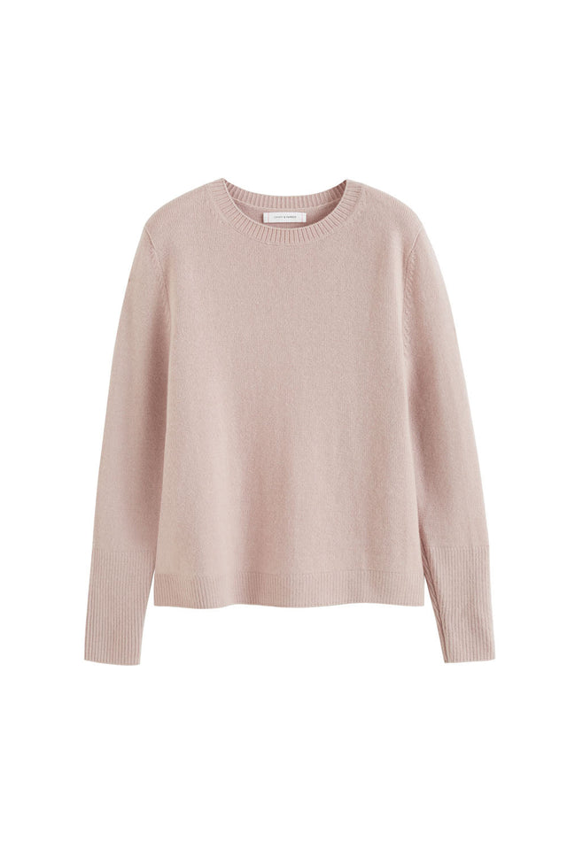 Powder-Pink Cashmere Boxy Sweater image 2