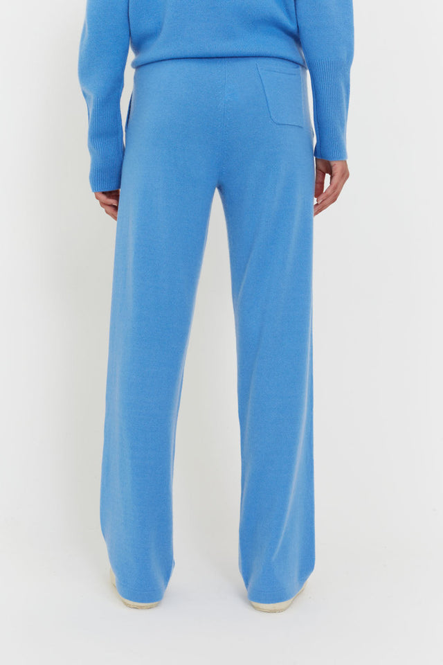 Sky-Blue Cashmere Wide-Leg Pants image 4