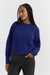 Blue Wool Aran Sweater