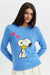 Blue Snoopy Love Wool-Cashmere Sweater
