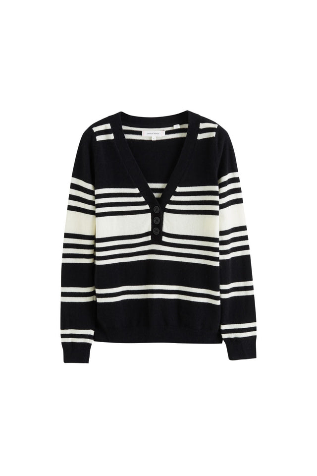 Black Wool-Cashmere Camille Sweater image 2