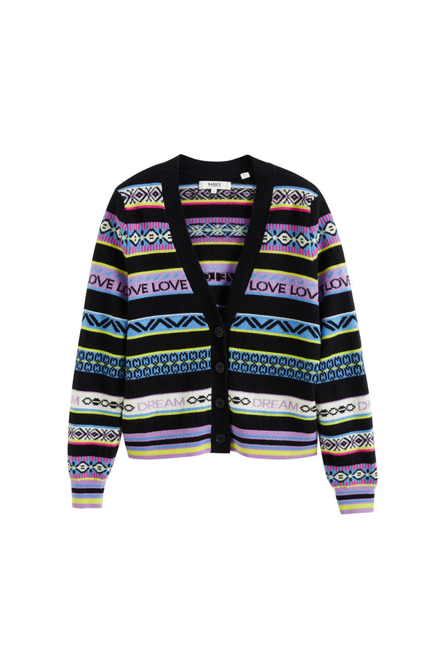 Multicoloured Wool-Cashmere Fair Isle Cardigan image 2