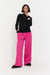 Fuchsia Corduroy Relaxed Trousers