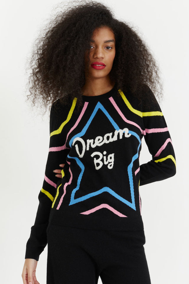 Black Wool-Cashmere Dream Big Barbie Sweater image 4