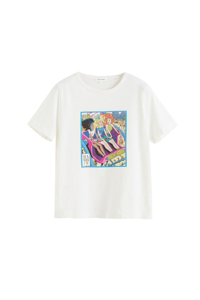 Cream Cotton Rollercoaster Barbie T-Shirt image 2