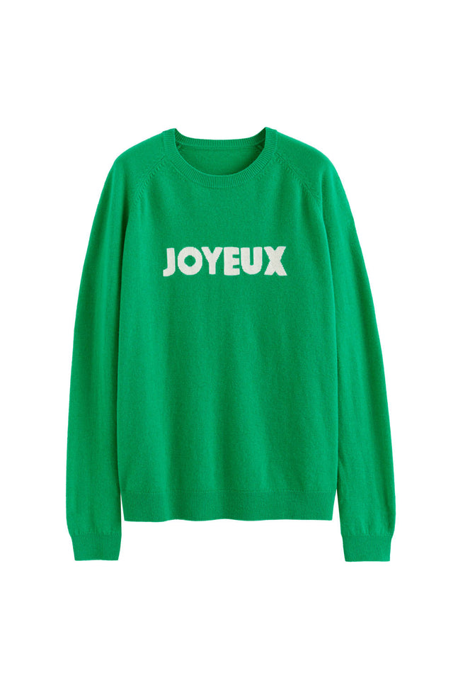 Green Wool-Cashmere Joyeux Sweater image 2