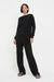 Black Cashmere Wide-Leg Pants