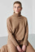 Camel Cashmere Rollneck Sweater