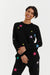 Black Wool-Cashmere Star Sweater