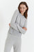 Grey-Marl Wool-Cashmere Cropped Sweater