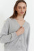 Grey-Marl Wool-Cashmere Cropped Cardigan
