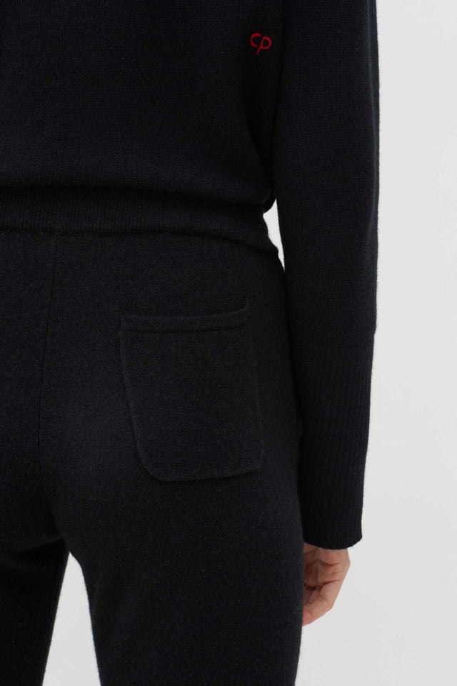 Black Cashmere Track Pants image 5