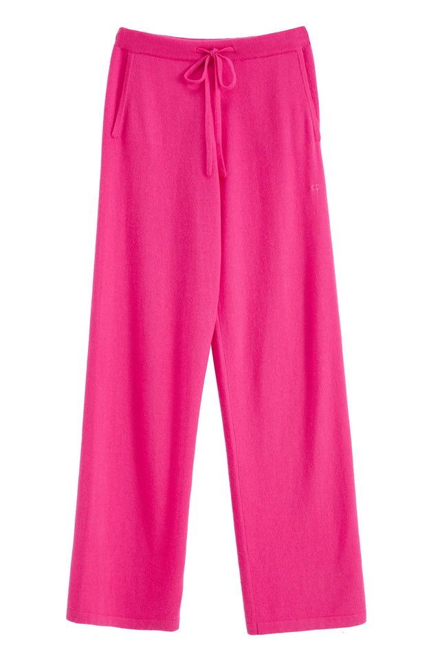 Fuchsia Cashmere Wide-Leg Pants image 2