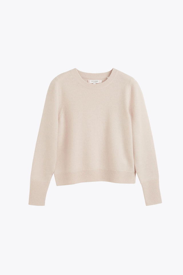 Bone Cashmere Cropped Sweater image 2