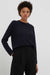 Navy Cashmere Boxy Sweater