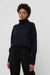 Navy Cashmere Rollneck Sweater