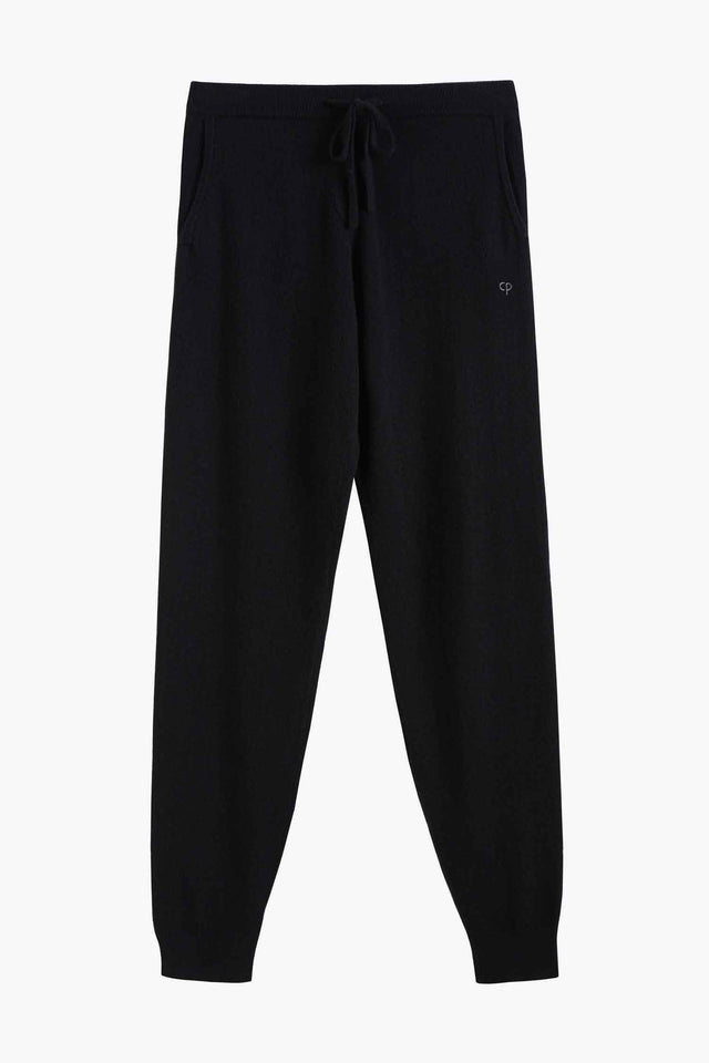 Black Cashmere Track Pants image 2